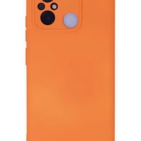 Xiaomi Redmi 12C Kılıf Nano içi Kadife Silikon - Turuncu-(5796)