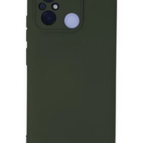 Xiaomi Redmi 12C Kılıf Nano içi Kadife Silikon - Koyu Yeşil-(5796)