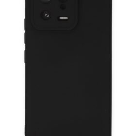 Xiaomi Mi 13 Kılıf Nano içi Kadife Silikon - Siyah-(5796)