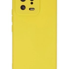 Xiaomi Mi 13 Kılıf Nano içi Kadife Silikon - Sarı-(5796)