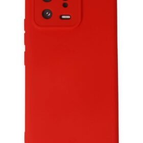 Xiaomi Mi 13 Kılıf Nano içi Kadife Silikon - Kırmızı-(5796)