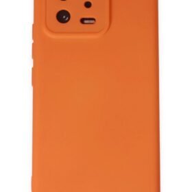 Xiaomi Mi 13 Kılıf Nano içi Kadife Silikon - Turuncu-(5796)