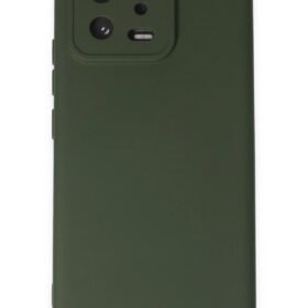 Xiaomi Mi 13 Kılıf Nano içi Kadife Silikon - Koyu Yeşil-(5796)