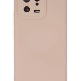 Xiaomi Mi 13 Kılıf Nano içi Kadife Silikon - Pudra-(5796)