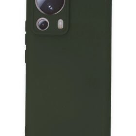 Xiaomi Mi 13 Lite Kılıf Nano içi Kadife Silikon - Koyu Yeşil-(5796)