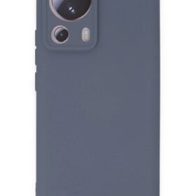 Xiaomi Mi 13 Lite Kılıf Nano içi Kadife Silikon - Gri-(5796)