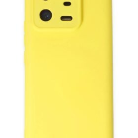 Xiaomi Mi 13 Pro Kılıf Nano içi Kadife Silikon - Sarı-(5796)
