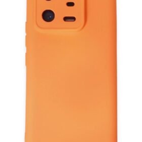 Xiaomi Mi 13 Pro Kılıf Nano içi Kadife Silikon - Turuncu-(5796)