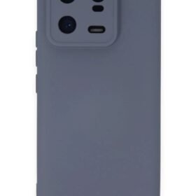 Xiaomi Mi 13 Pro Kılıf Nano içi Kadife Silikon - Gri-(5796)