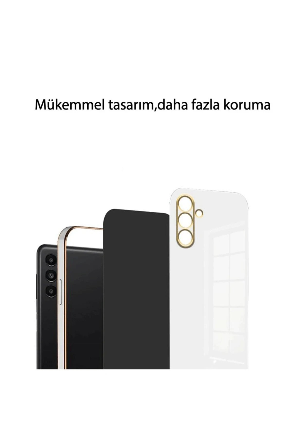 Samsung Galaxy A24 4G Kılıf Volet Silikon - Siyah-(5796) - Görsel 4