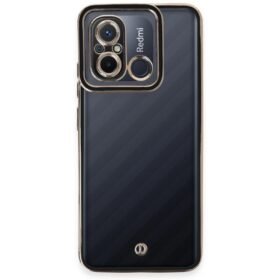 Xiaomi Redmi 12C Kılıf Liva Lens Silikon - Siyah-(5796)