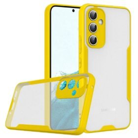 Samsung Galaxy A24 4G Kılıf Platin Silikon - Sarı-(5796)