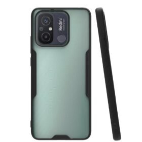 Xiaomi Redmi 12C Kılıf Platin Silikon - Siyah-(5796)