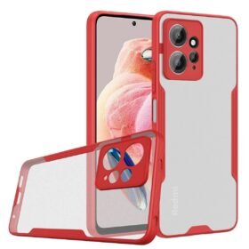 Xiaomi Redmi Note 12 4G Kılıf Platin Silikon - Kırmızı-(5796)