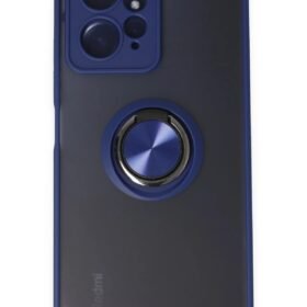 Xiaomi Redmi Note 12 4G Kılıf Montreal Yüzüklü Silikon Kapak - Lacivert-(5796)
