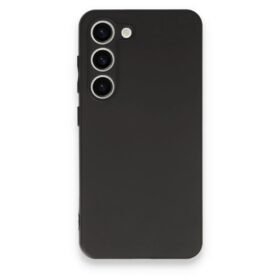 Samsung Galaxy S23 Plus Kılıf First Silikon - Siyah-(5796)