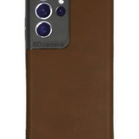 Samsung Galaxy S21 Ultra Kılıf Loop Deri Silikon - Kahverengi-(5796)