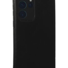 Samsung Galaxy S22 Ultra Kılıf Loop Deri Silikon - Siyah-(5796)