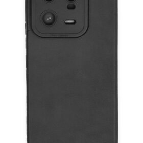 Xiaomi Mi 13 Pro Kılıf Loop Deri Silikon - Siyah-(5796)