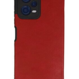 Xiaomi Redmi Note 12 5G Kılıf Loop Deri Silikon - Kırmızı-(5796)
