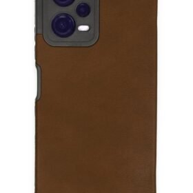 Xiaomi Redmi Note 12 5G Kılıf Loop Deri Silikon - Kahverengi-(5796)