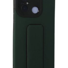 Xiaomi Redmi 12C Kılıf Mega Standlı Silikon - Yeşil-(5796)