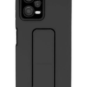 Xiaomi Poco X5 5G Kılıf Mega Standlı Silikon - Siyah-(5796)