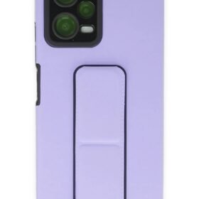 Xiaomi Poco X5 5G Kılıf Mega Standlı Silikon - Lila-(5796)