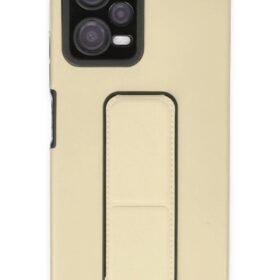 Xiaomi Poco X5 5G Kılıf Mega Standlı Silikon - Gold-(5796)