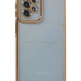 Samsung Galaxy A23 4G Kılıf Liva Lens Silikon - Pudra-(5796)