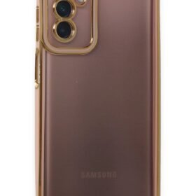 Samsung Galaxy M23 Kılıf Liva Lens Silikon - Pudra-(5796)