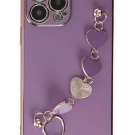 iPhone 13 Pro Max Kılıf Esila Silikon - Mor-(5796)