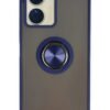 Vivo Y16 Kılıf Montreal Yüzüklü Silikon Kapak - Lacivert-(5796)