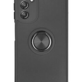 Samsung Galaxy A14 4G Kılıf Montreal Yüzüklü Silikon Kapak - Siyah-(5796)