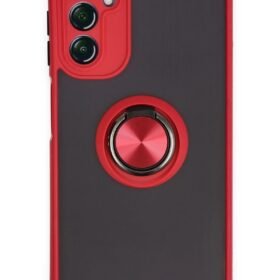 Samsung Galaxy A14 4G Kılıf Montreal Yüzüklü Silikon Kapak - Kırmızı-(5796)