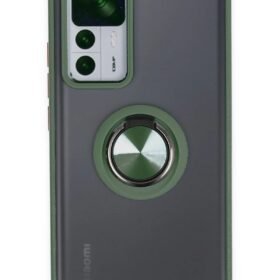 Xiaomi Mi 12T Pro Kılıf Montreal Yüzüklü Silikon Kapak - Yeşil-(5796)
