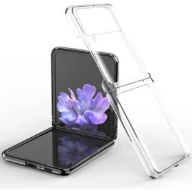 Samsung Galaxy Z Flip 3 Kılıf Fold TPU Silikon - Şeffaf-(5796)