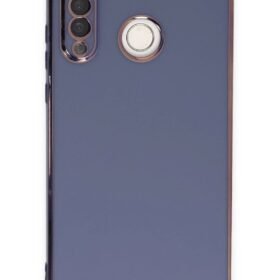 Huawei P30 Lite Kılıf Volet Silikon - Mavi-(5796)