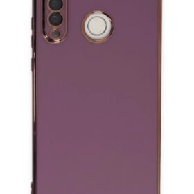 Huawei P30 Lite Kılıf Volet Silikon - Mor-(5796)