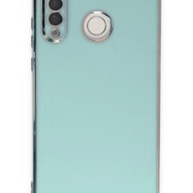 Huawei P30 Lite Kılıf Volet Silikon - Açık Yeşil-(5796)