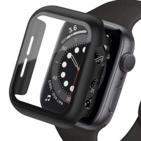 Apple Watch Ultra 49mm Camlı Kasa Ekran Koruyucu - Siyah-(5796)
