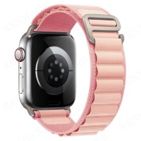 Apple Watch 38mm Mountain Kordon - Pembe-(5796)