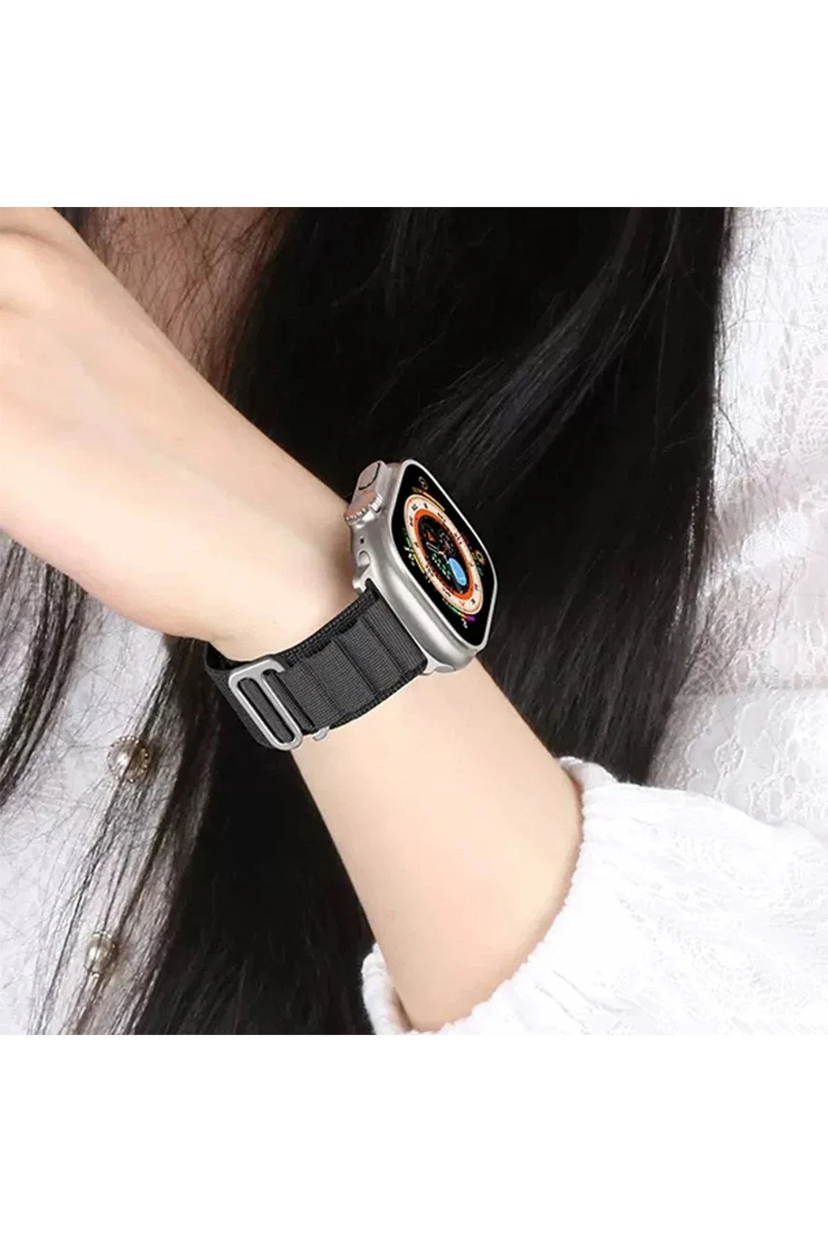 Apple Watch 42mm Mountain Kordon - Pembe-(5796) - Görsel 2