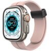 Apple Watch 38mm KR412 Elegance Stylısh Kordon - Pudra-(5796)