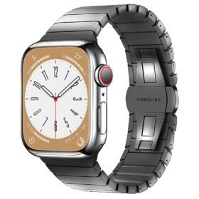 Apple Watch 38mm KR413 Fine Steel Kordon - Füme-(5796)