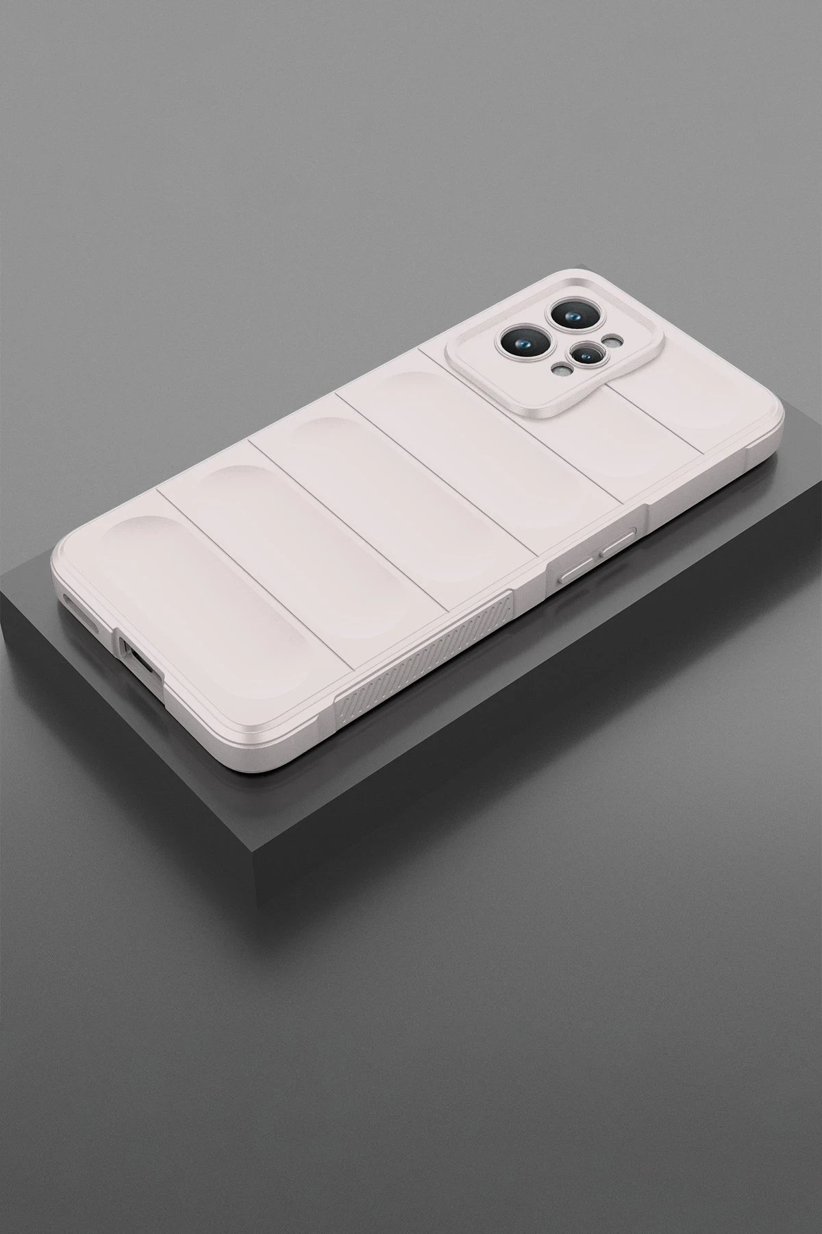 Realme GT2 Pro 5G Kılıf Optimum Silikon - Krem-(5796) - Görsel 2