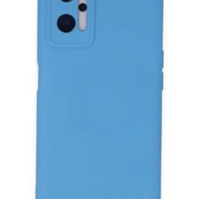 Realme 9i 4G Kılıf Nano içi Kadife Silikon - Mavi-(5796)