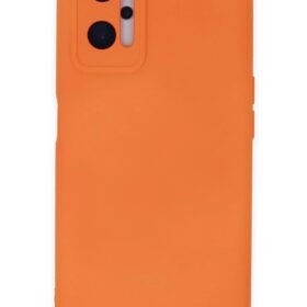 Realme 9i 4G Kılıf Nano içi Kadife Silikon - Turuncu-(5796)