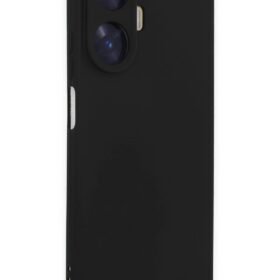 Realme C55 Kılıf Nano içi Kadife Silikon - Siyah-(5796)