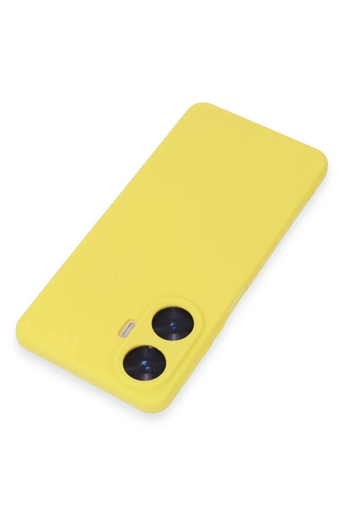 Realme C55 Kılıf Nano içi Kadife Silikon - Sarı-(5796) - Görsel 2